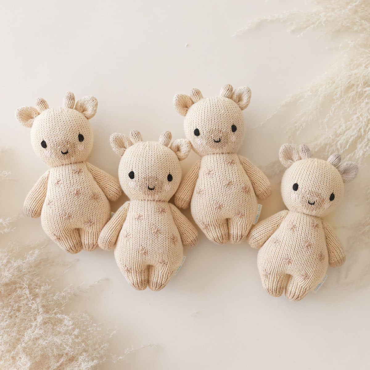 Cuddle + Kind Hand-Knit Doll - Baby Giraffe - Image 2