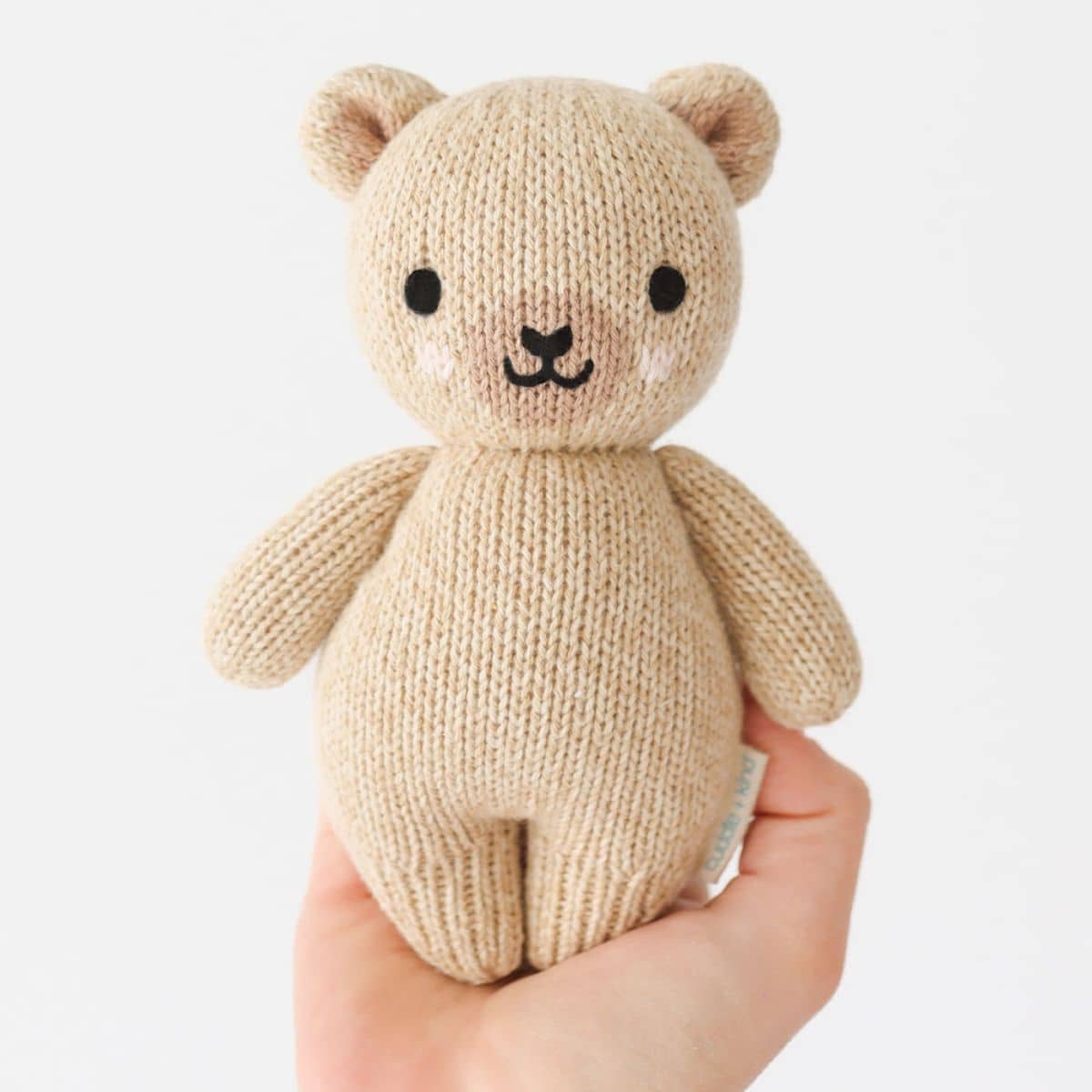 Cuddle + Kind Hand-Knit Doll - Baby Honey Bear - Image 3