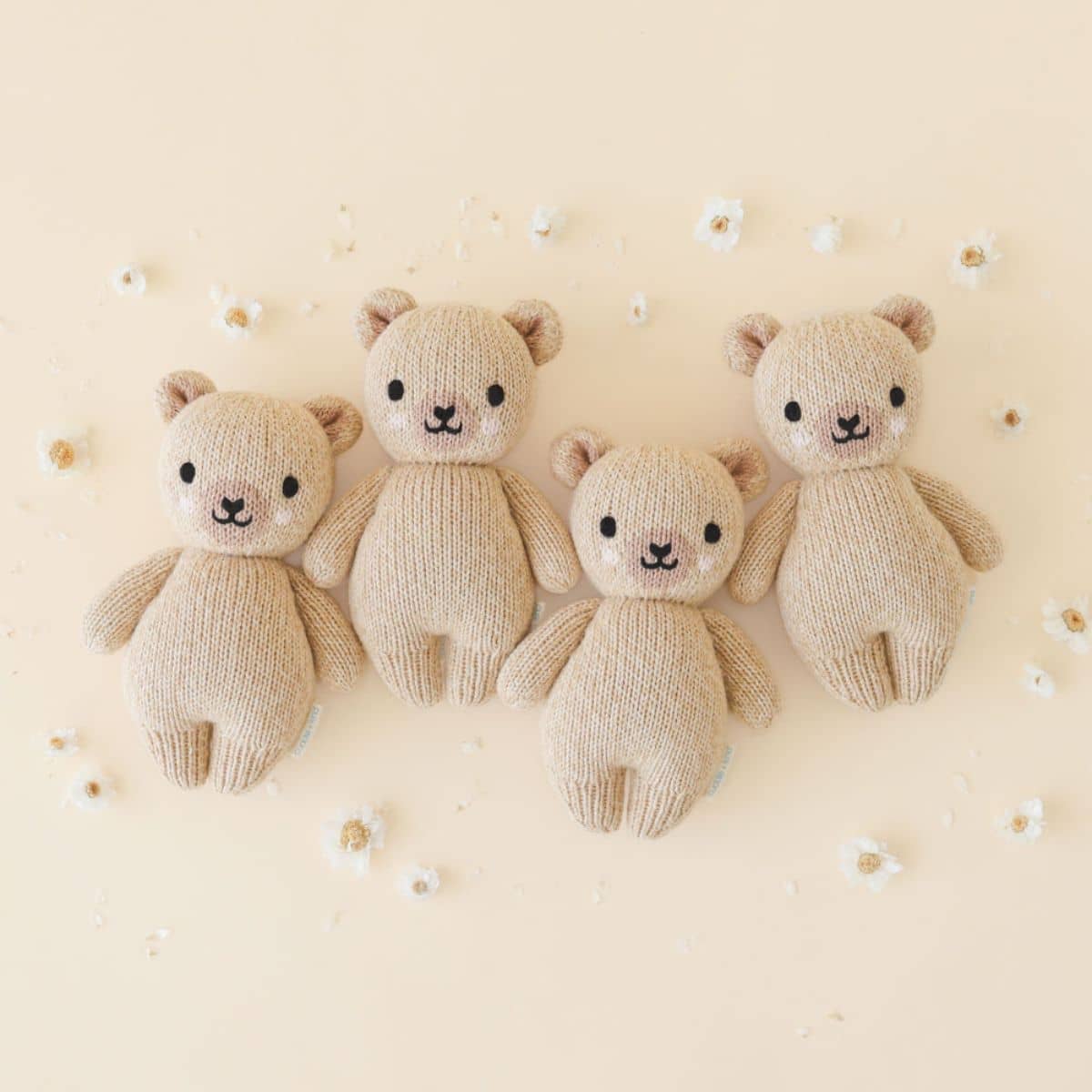 Cuddle + Kind Hand-Knit Doll - Baby Honey Bear - Image 4
