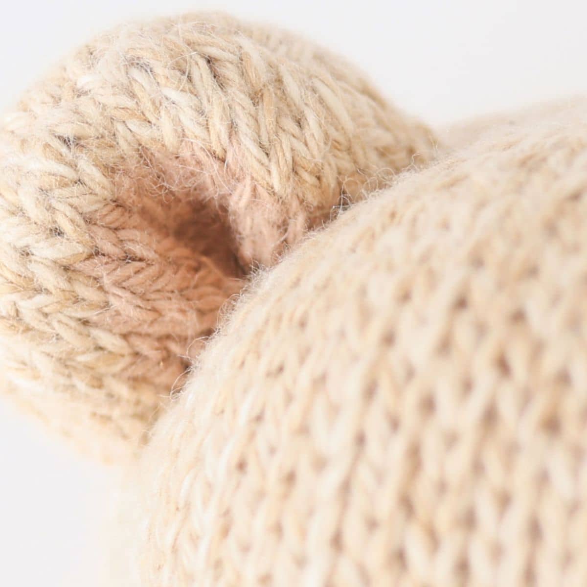 Cuddle + Kind Hand-Knit Doll - Baby Honey Bear - Image 5
