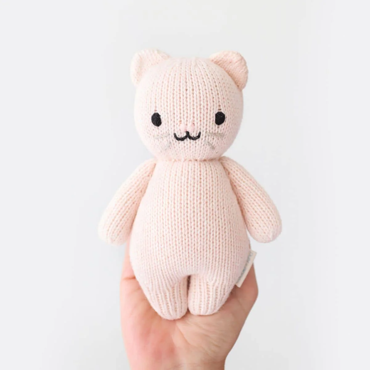 Cuddle + Kind Hand-Knit Doll - Baby Kitten (blush) - Image 2