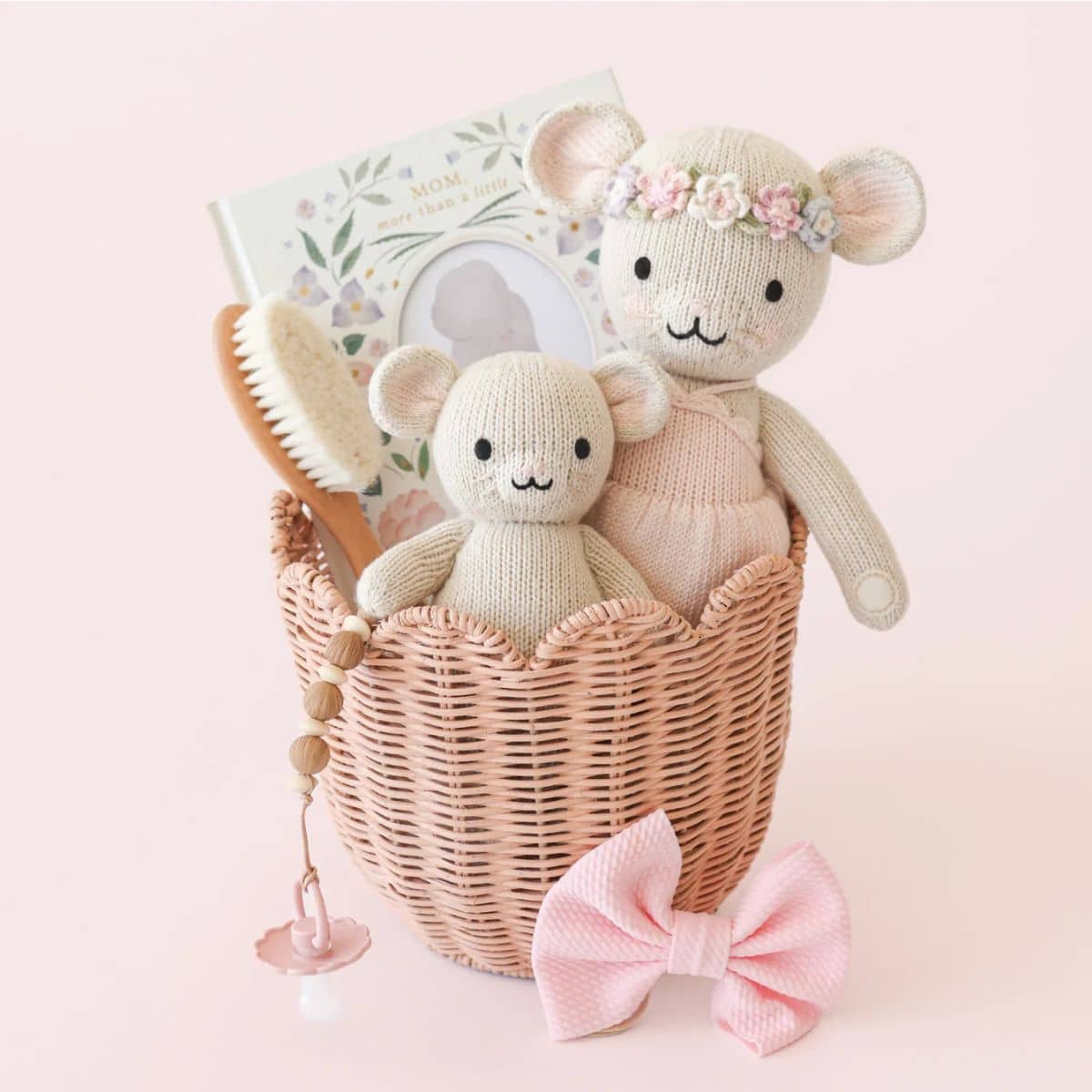 Cuddle + Kind Hand-Knit Doll - Baby Mouse - Image 2