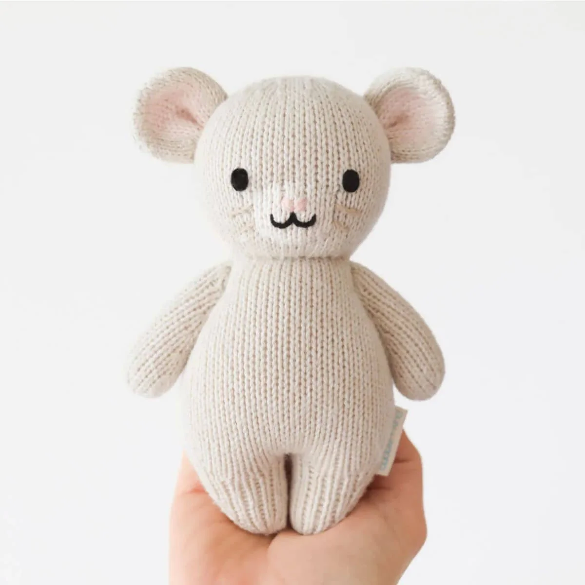 Cuddle + Kind Hand-Knit Doll - Baby Mouse - Image 3