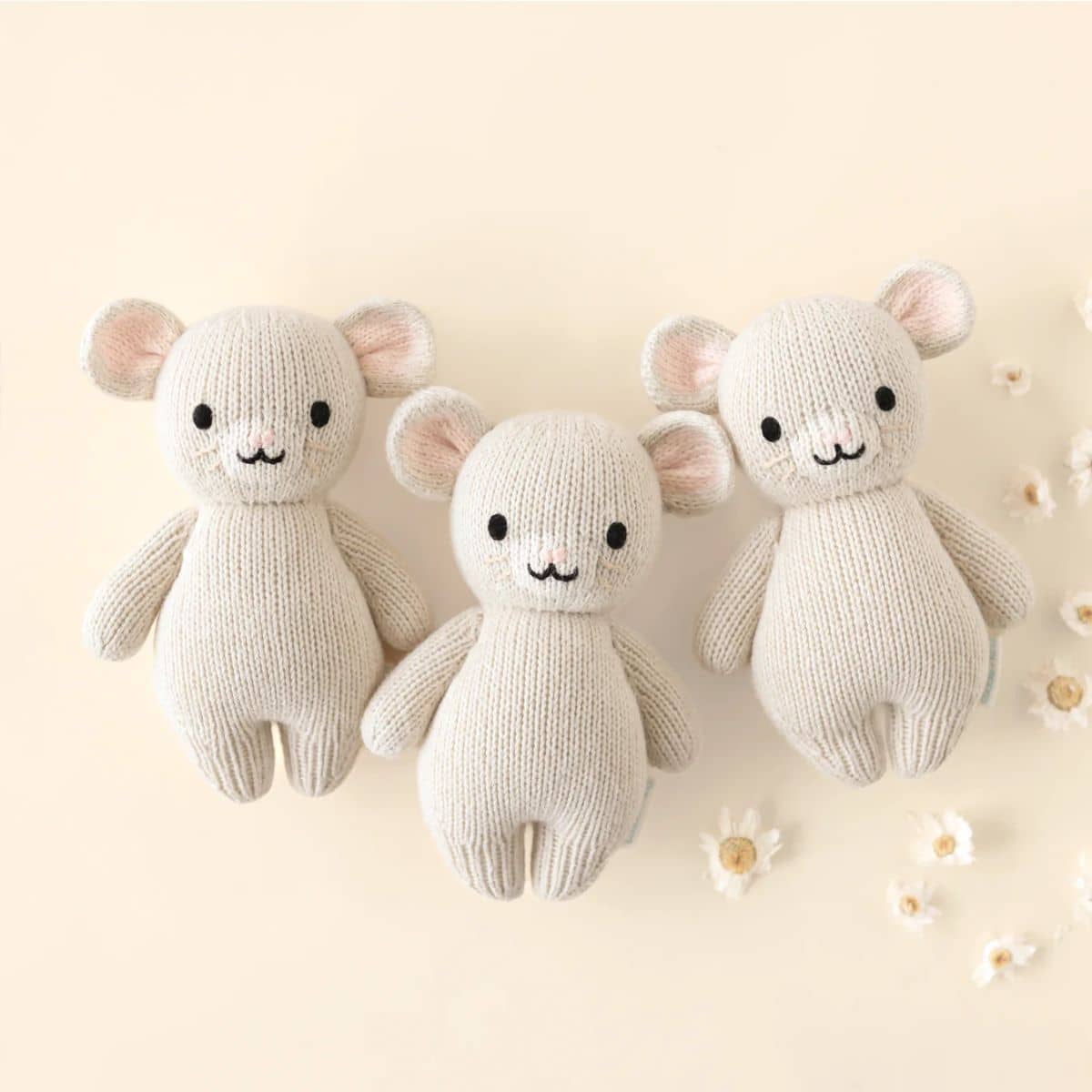 Cuddle + Kind Hand-Knit Doll - Baby Mouse - Image 5