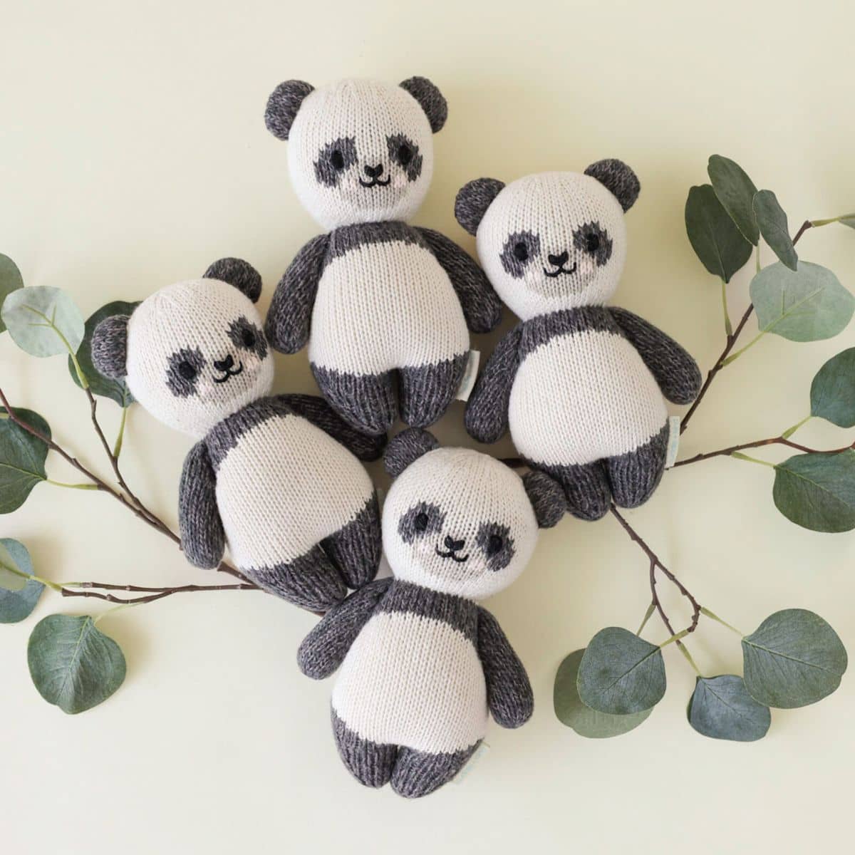 Cuddle + Kind Hand-Knit Doll - Baby Panda - Image 2