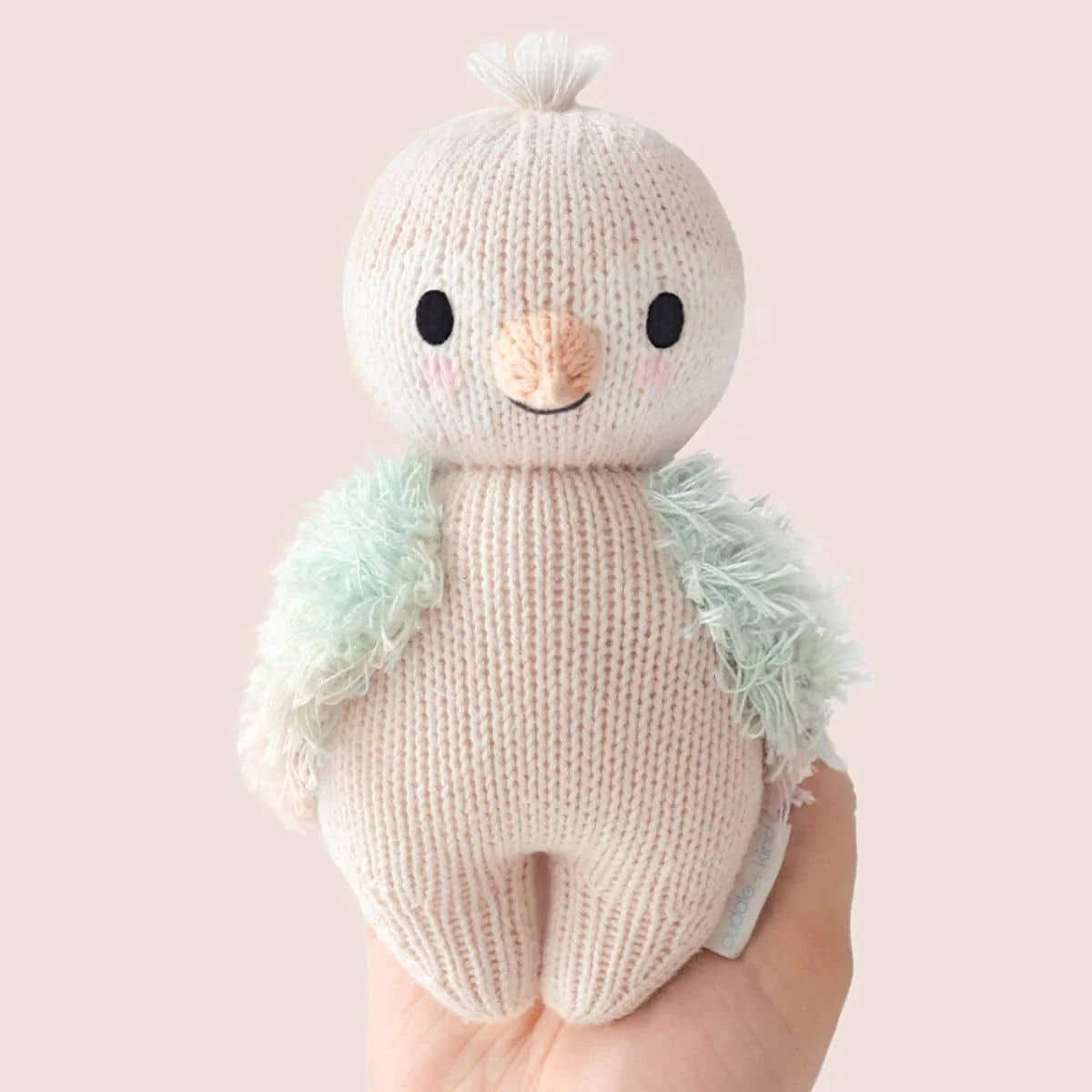 Cuddle + Kind Hand-Knit Doll - Baby Parrot (mauve) - Image 3