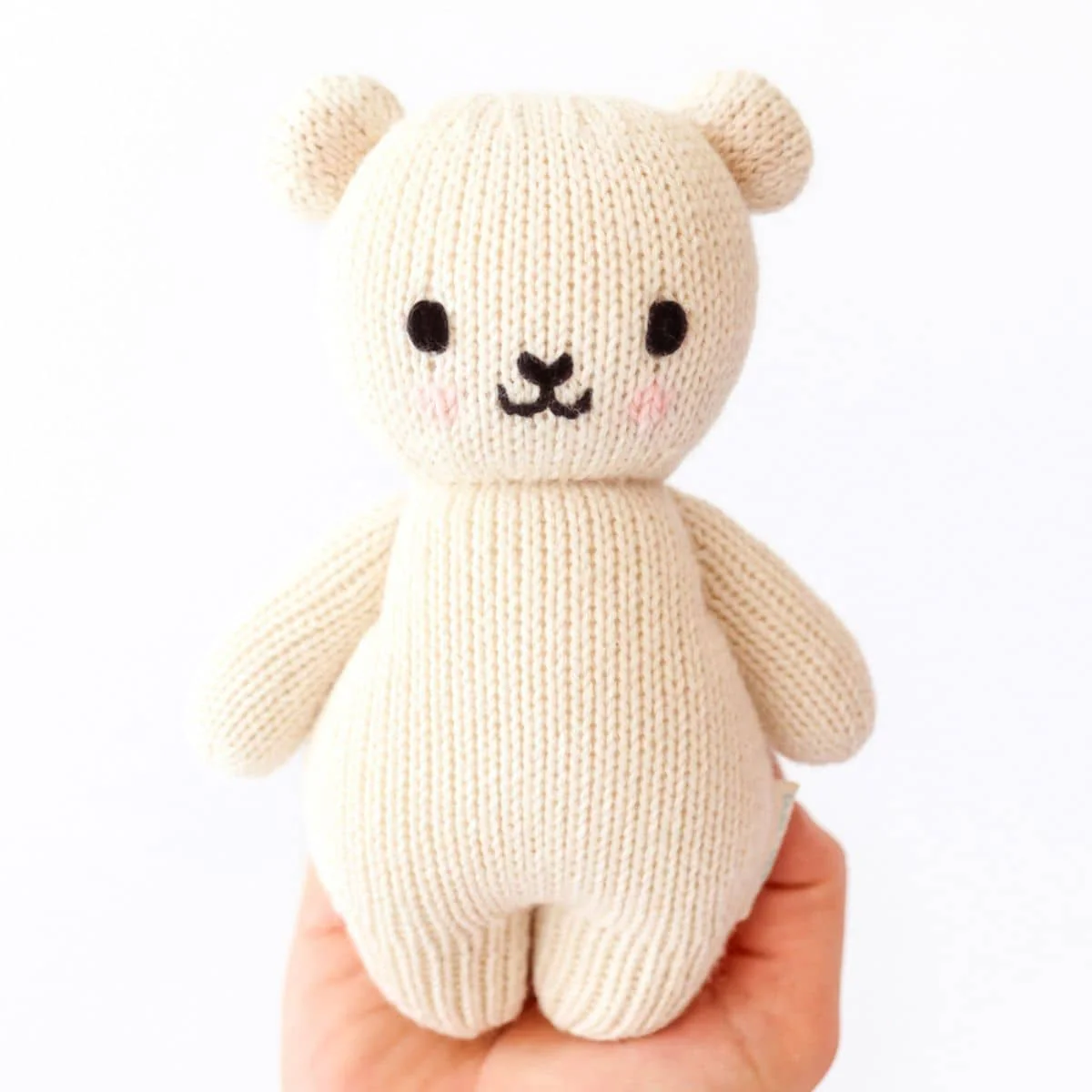 Cuddle + Kind Hand-Knit Doll - Baby Polar Bear - Image 5