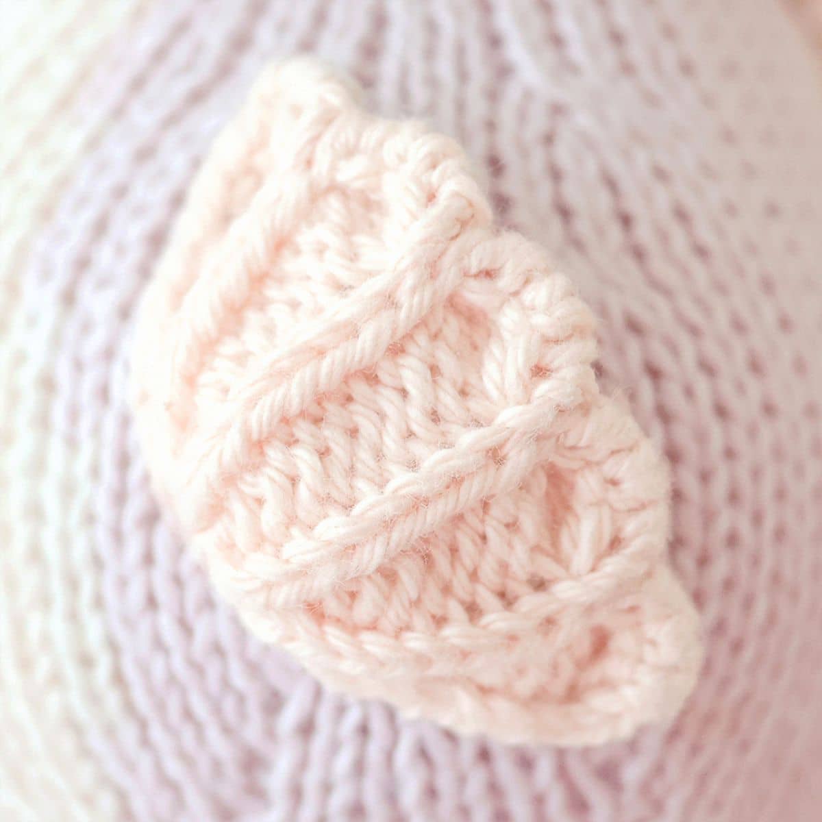 Cuddle + Kind Hand-Knit Doll - Baby Seahorse (lilac) - Image 3