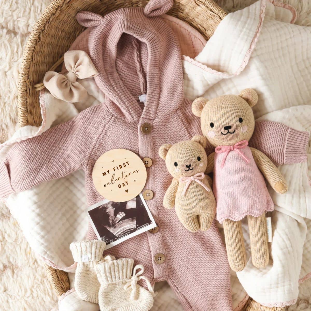 Cuddle + Kind Hand-Knit Doll - Bella the Honey Bear - Image 2
