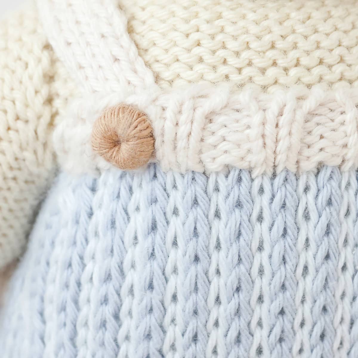 Cuddle + Kind Hand-Knit Doll - Benjamin the Lamb - Image 4