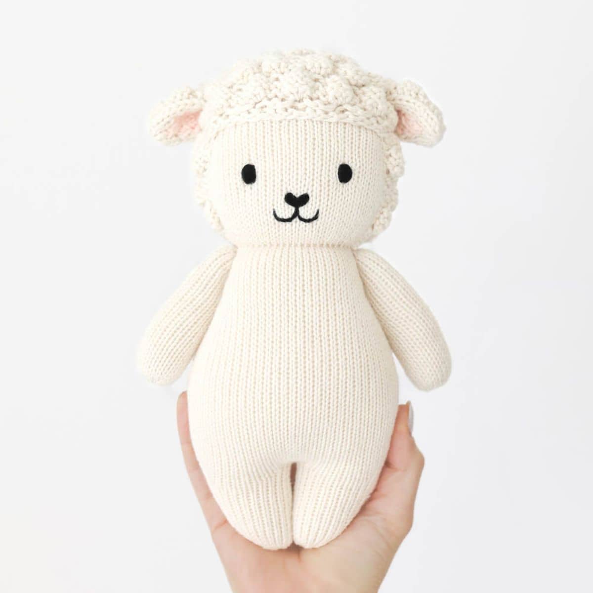 Cuddle + Kind Hand-Knit Doll - Big Baby Lamb - Image 3