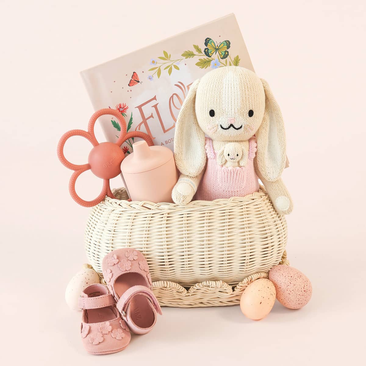 Cuddle + Kind Hand-Knit Doll - Briar the Bunny (peony pink) - Image 2