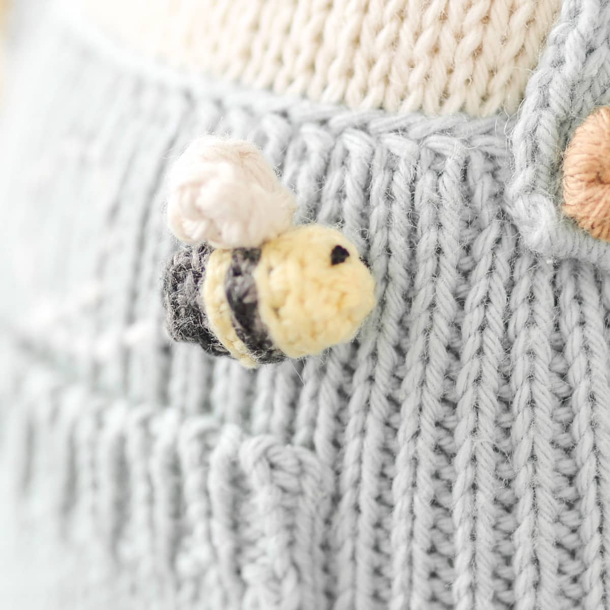 Cuddle + Kind Hand-Knit Doll - Charlie the Honey Bear - Image 5
