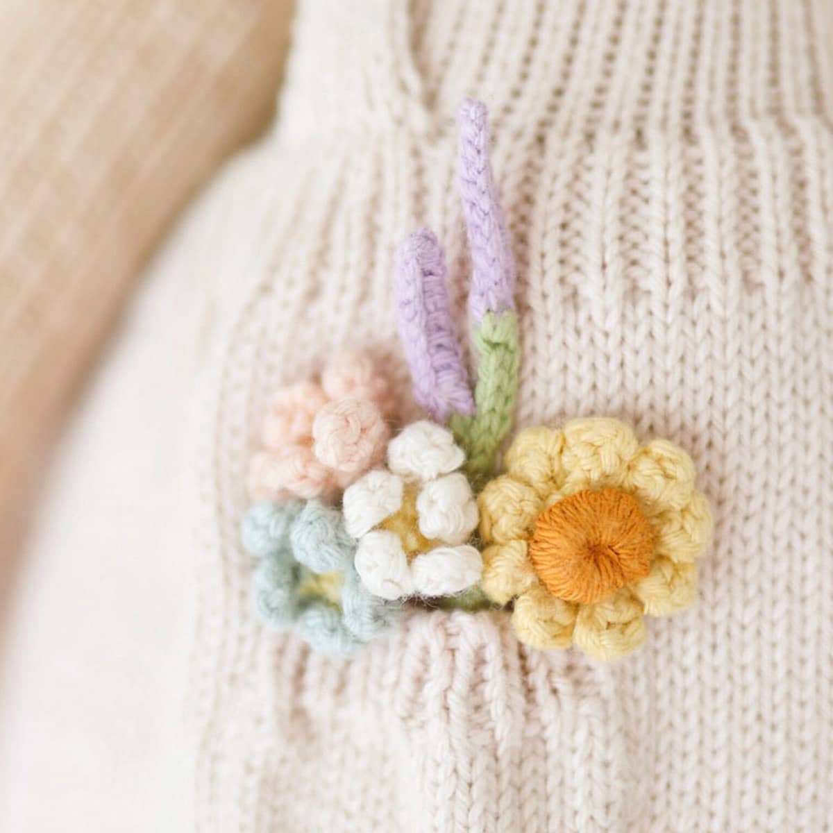 Cuddle + Kind Hand-Knit Doll - Goldie the Honey Bear - Image 3