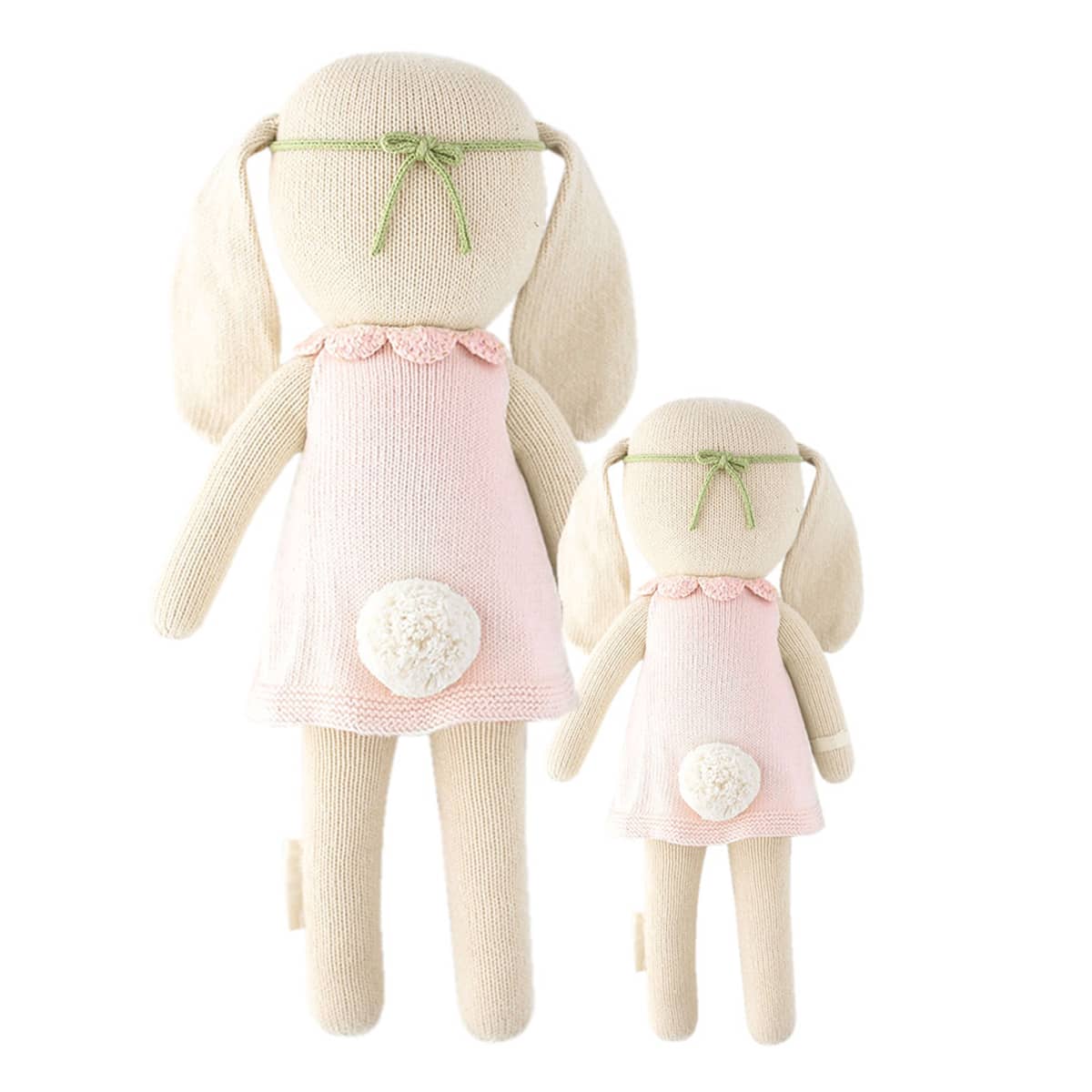 Cuddle + Kind Hand-Knit Doll - Hannah the Bunny (blush) - Image 6