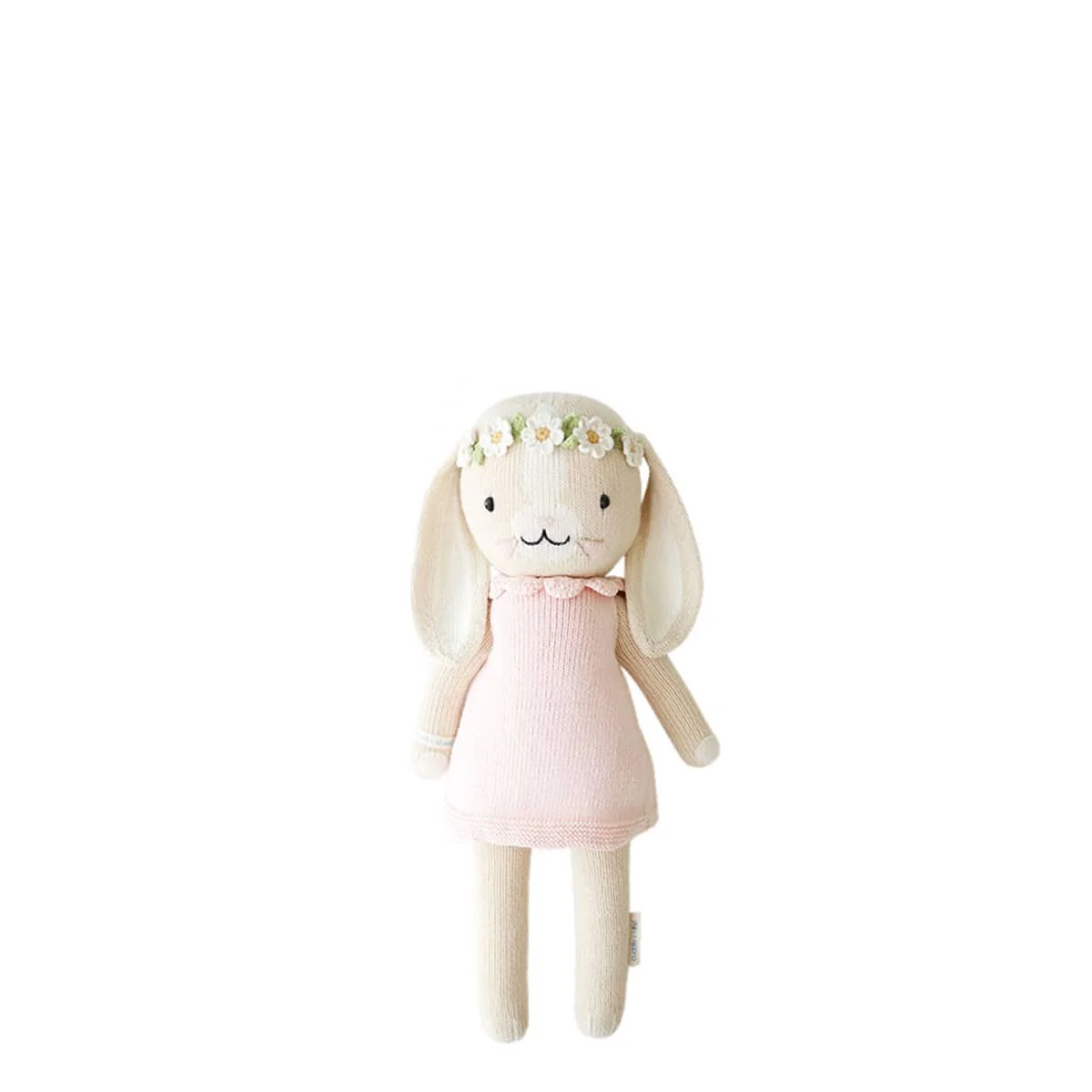 Cuddle + Kind Hand-Knit Doll - Hannah the Bunny (blush) - Image 8