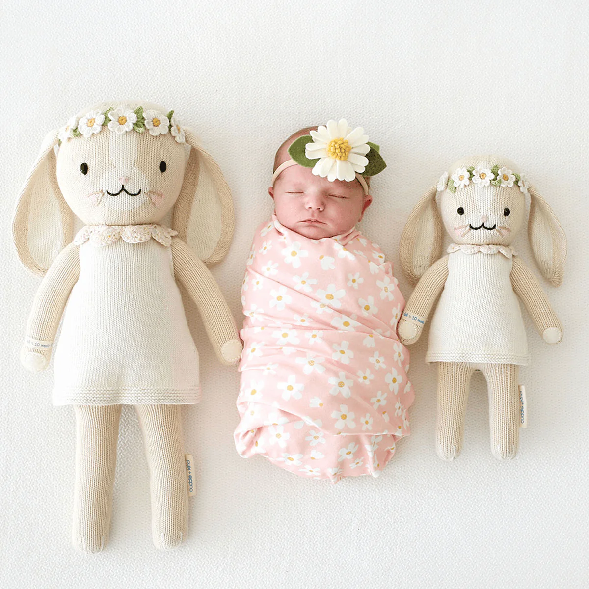 Cuddle + Kind Hand-Knit Doll - Hannah the Bunny (ivory) - Image 2