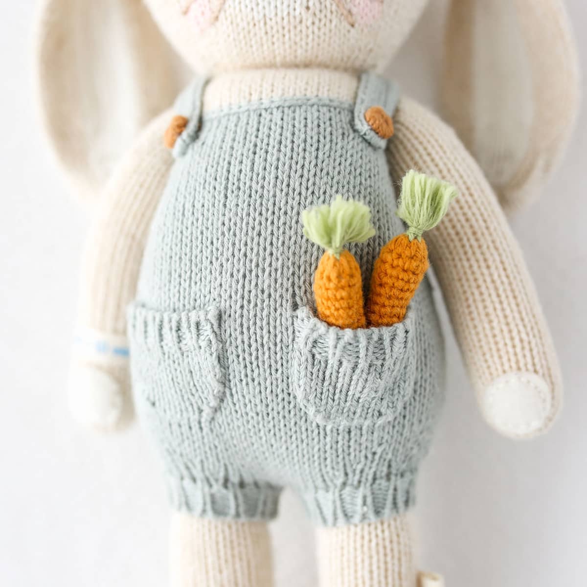 Cuddle + Kind Hand-Knit Doll - Henry the Bunny - Image 5