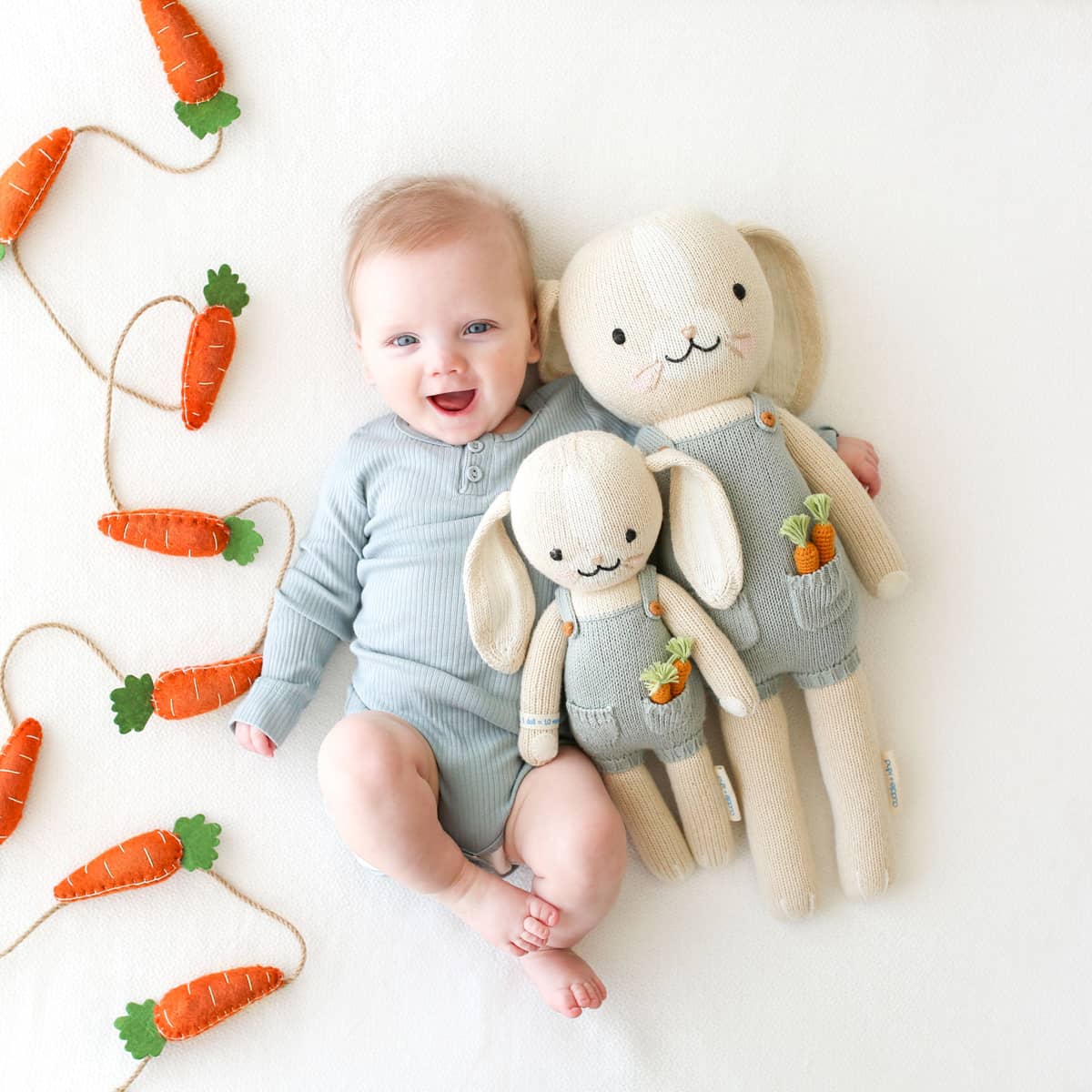 Cuddle + Kind Hand-Knit Doll - Henry the Bunny - Image 8