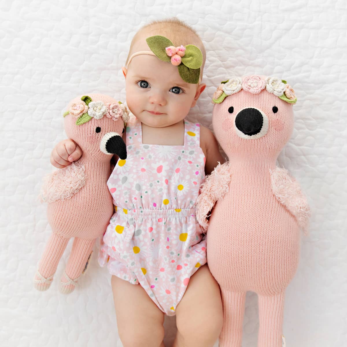Cuddle + Kind Hand-Knit Doll - Penelope the Flamingo - Image 2