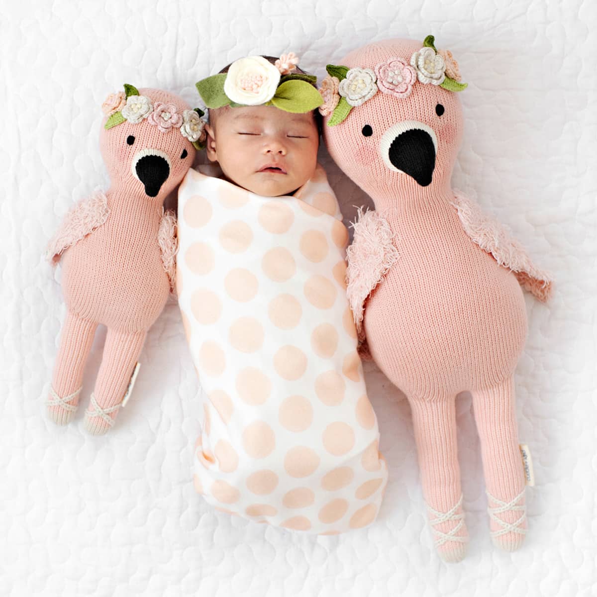 Cuddle + Kind Hand-Knit Doll - Penelope the Flamingo - Image 4