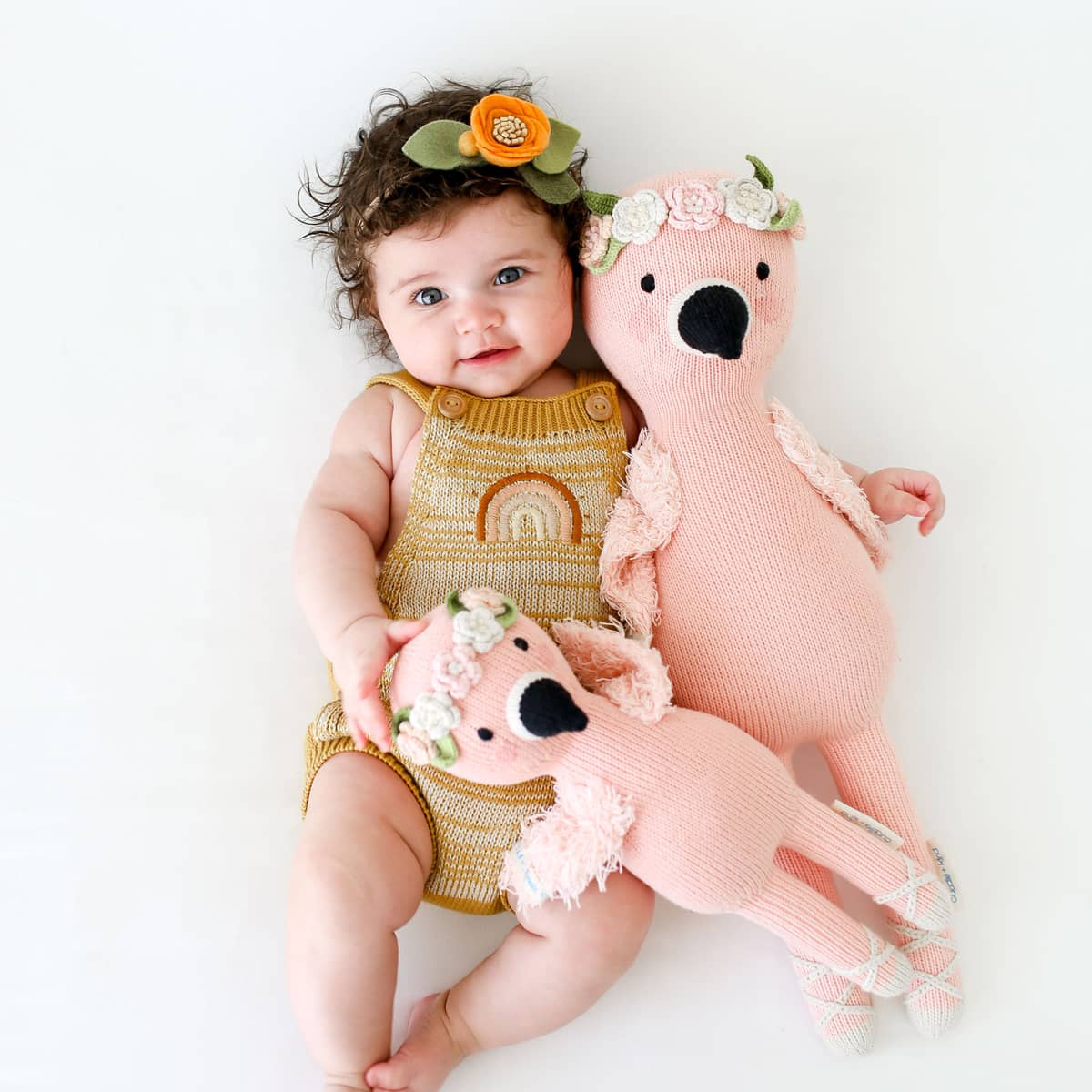 Cuddle + Kind Hand-Knit Doll - Penelope the Flamingo - Image 6