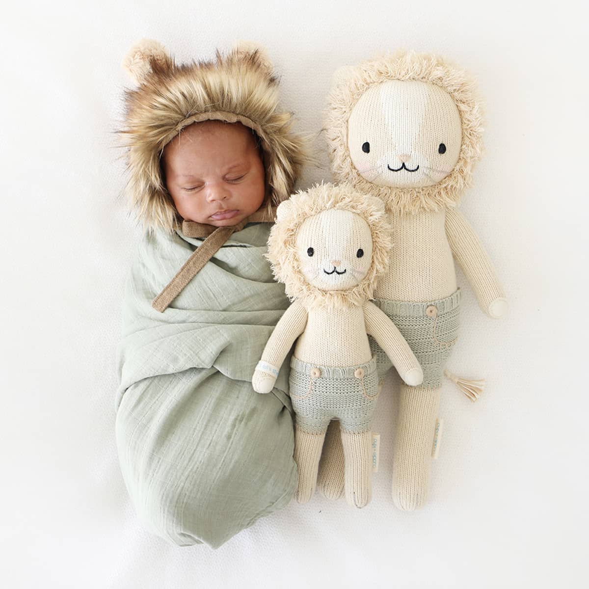 Cuddle + Kind Hand-Knit Doll - Sawyer the Lion - Image 6
