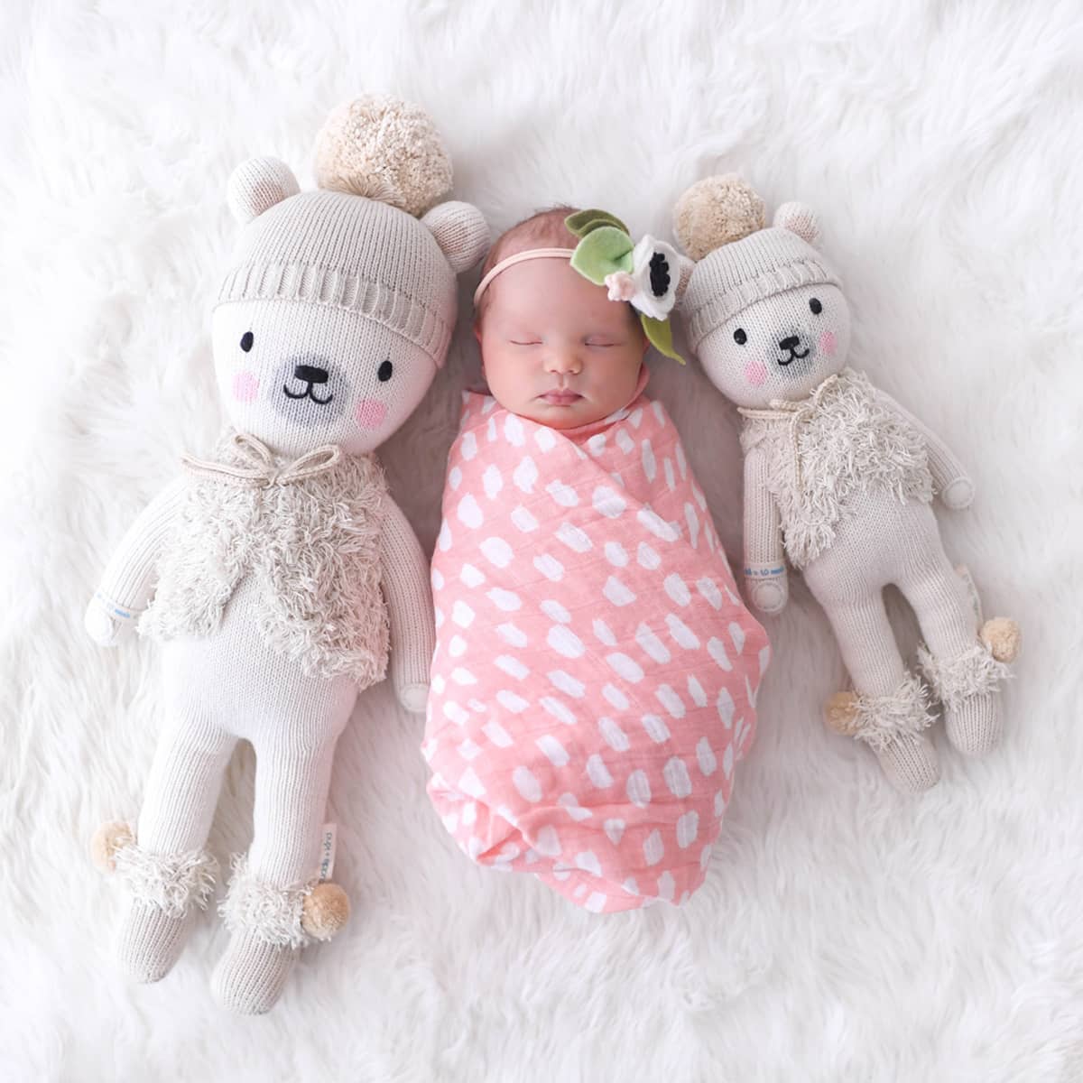 Cuddle + Kind Hand-Knit Doll - Stella the Polar Bear - Image 4