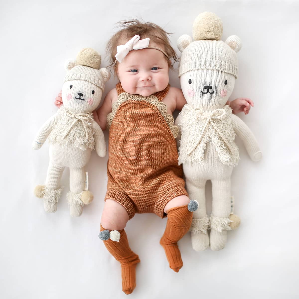 Cuddle + Kind Hand-Knit Doll - Stella the Polar Bear - Image 6