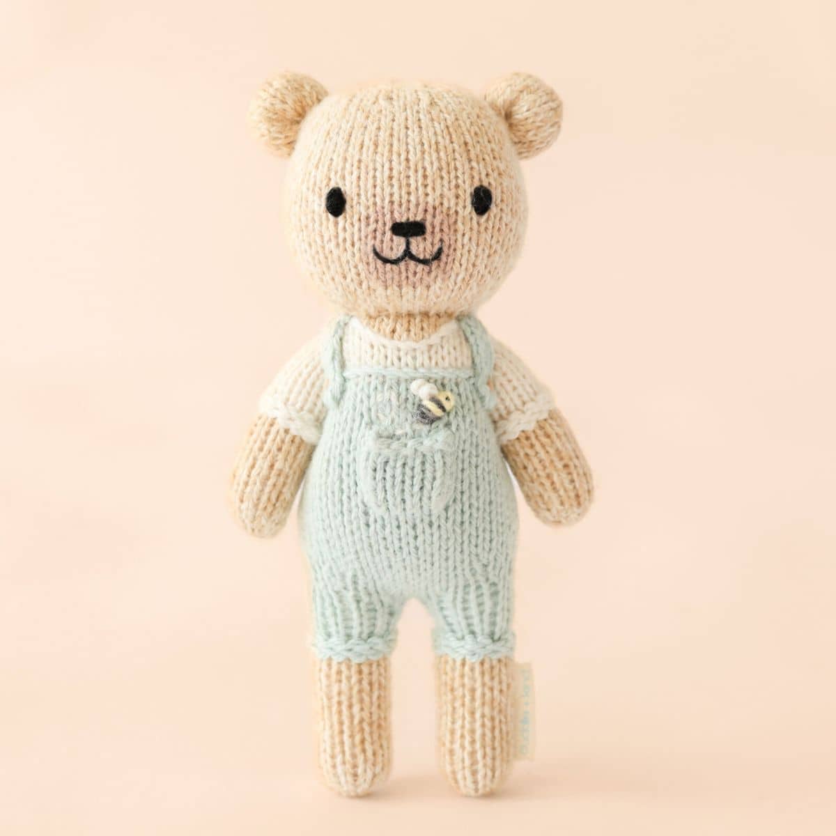 Cuddle + Kind Hand-Knit Doll - Tiny Charlie the Honey Bear - Image 6