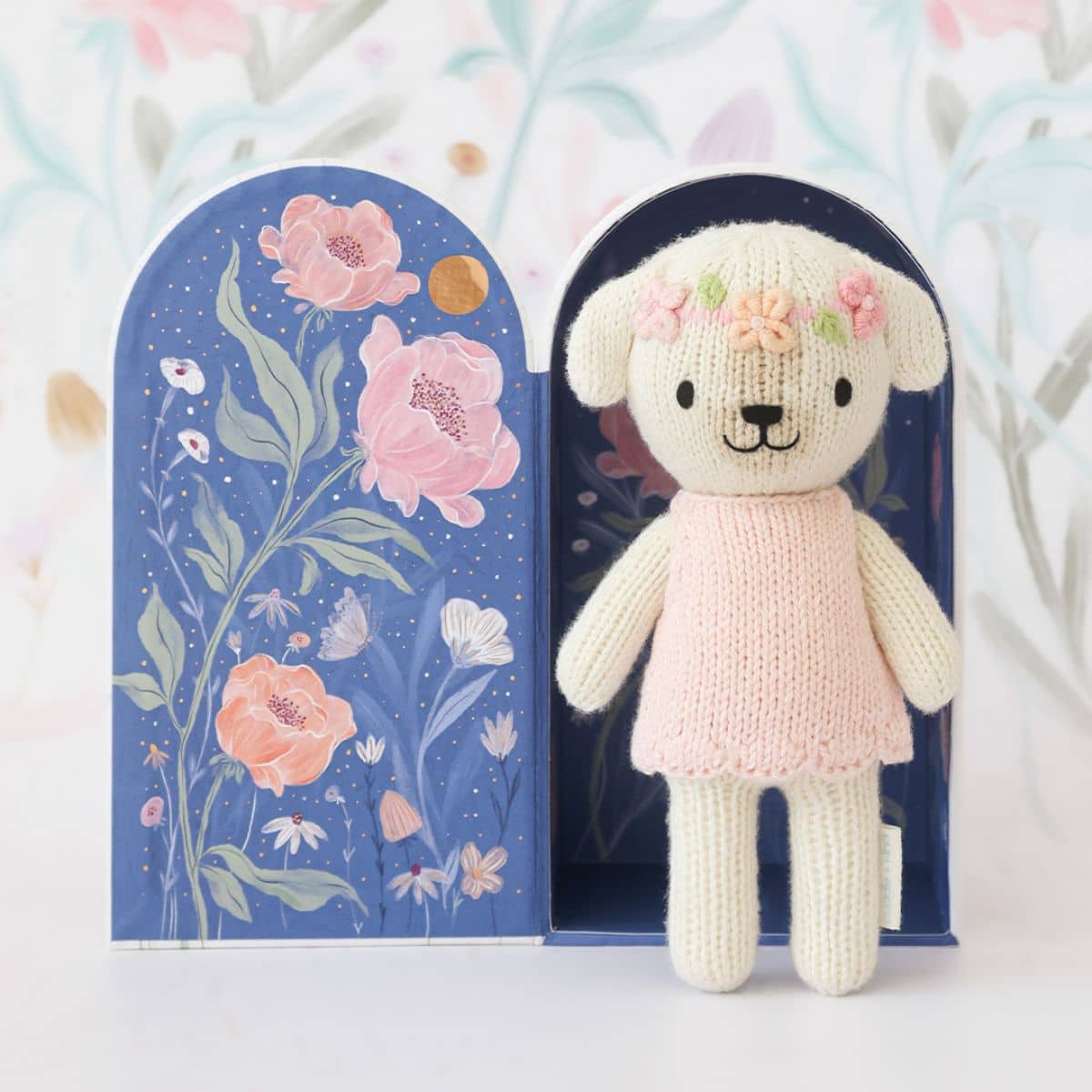Cuddle + Kind Hand-Knit Doll - Tiny Charlotte the Dog - Image 3