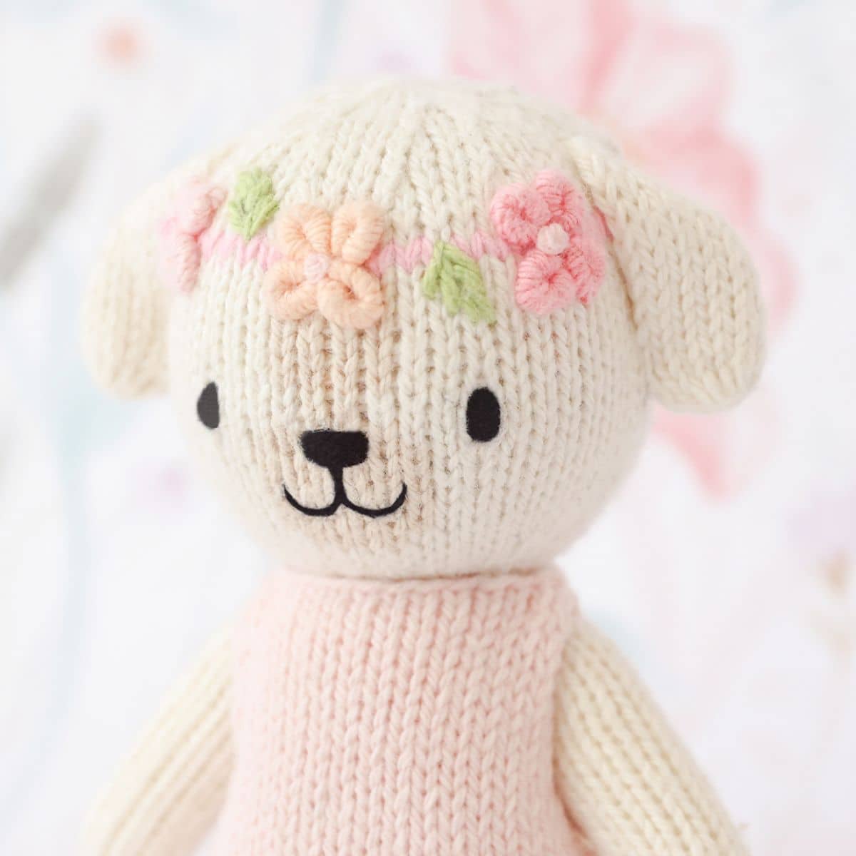 Cuddle + Kind Hand-Knit Doll - Tiny Charlotte the Dog - Image 4