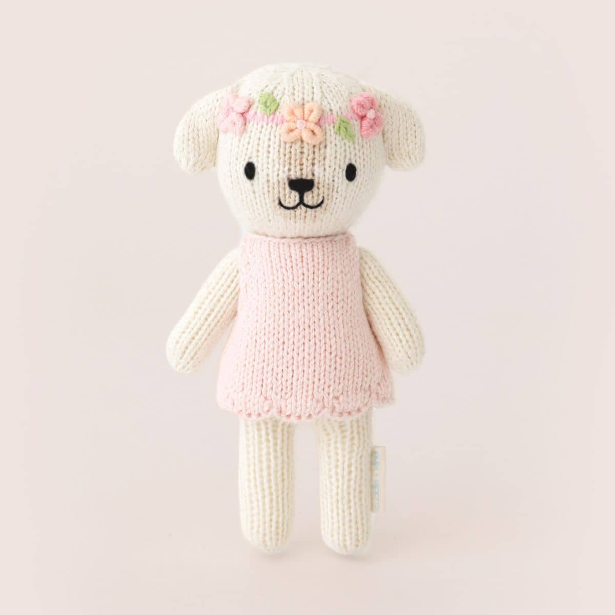 Cuddle + Kind Hand-Knit Doll - Tiny Charlotte the Dog - Image 5