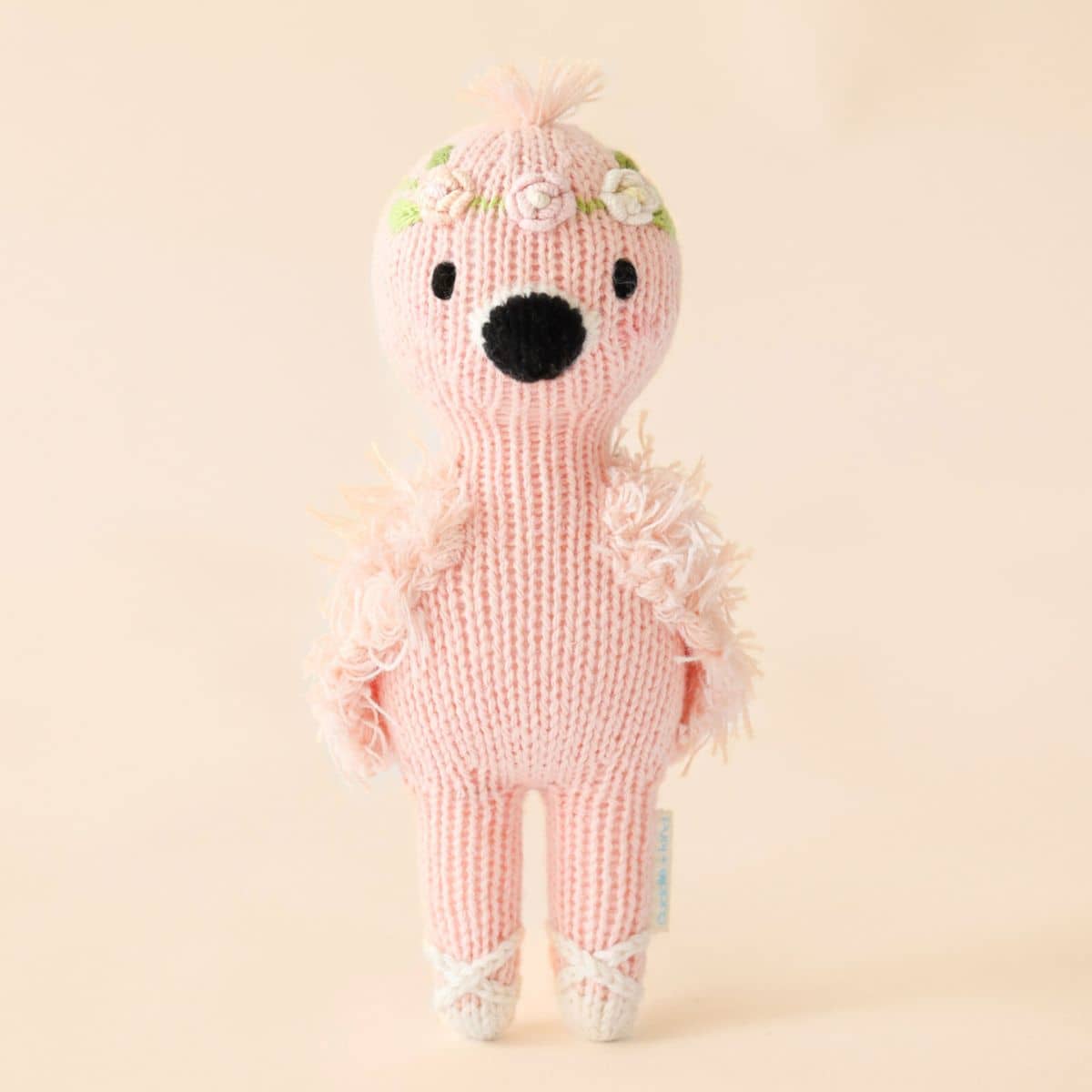 Cuddle + Kind Hand-Knit Doll - Tiny Penelope the Flamingo - Image 6