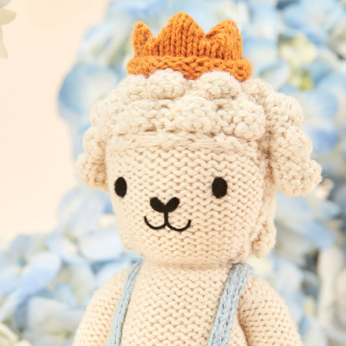 Cuddle + Kind Hand-Knit Doll - Tiny Sebastian the Lamb - Image 4