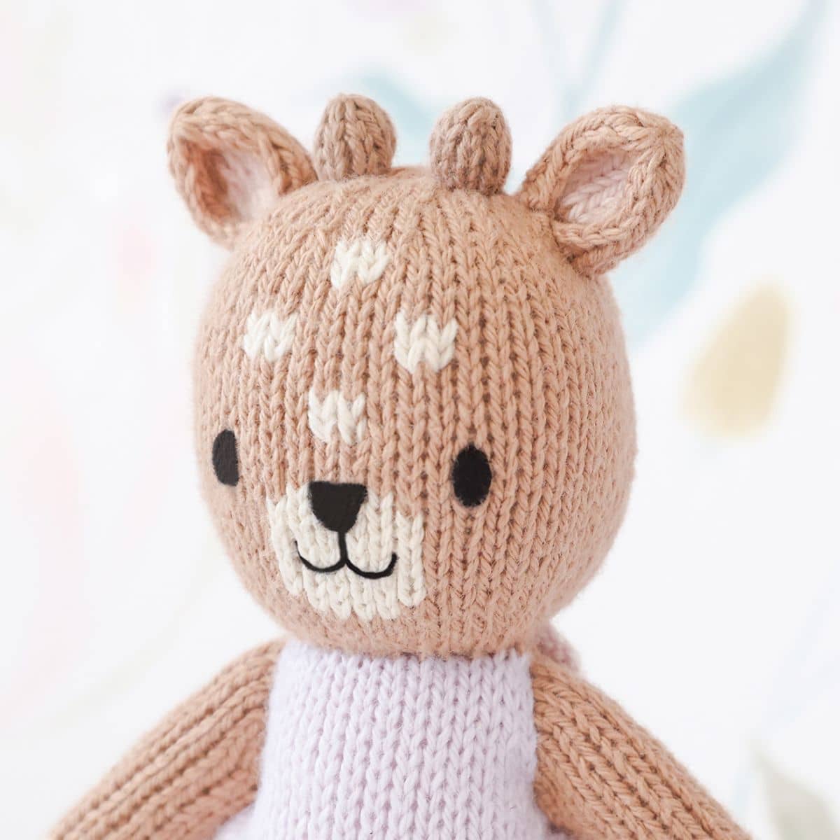 Cuddle + Kind Hand-Knit Doll - Tiny Violet the Fawn - Image 4