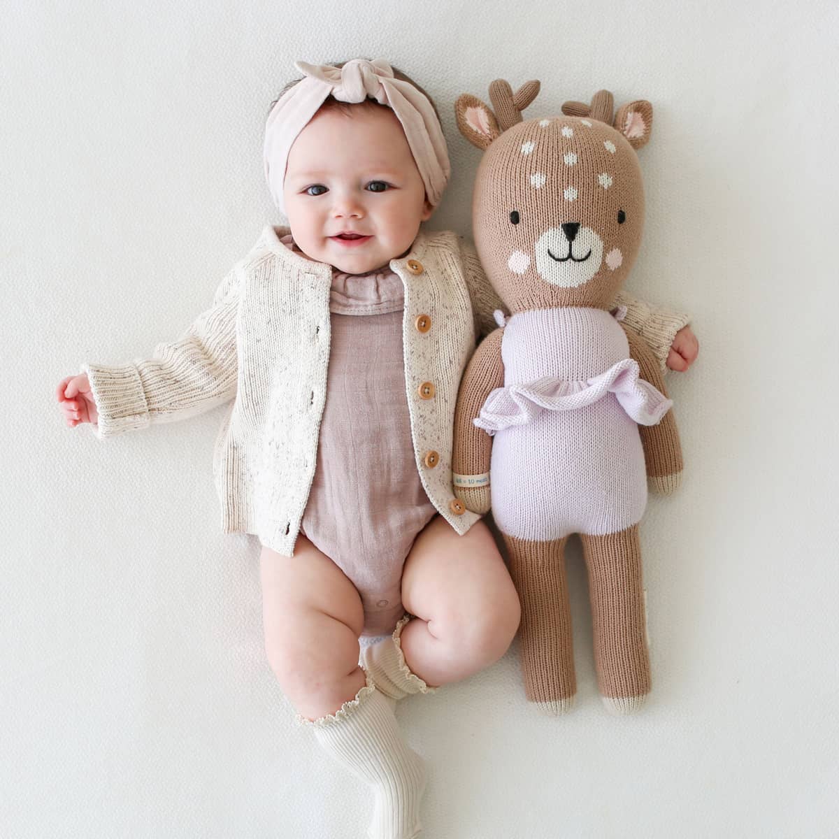 Cuddle + Kind Hand-Knit Doll - Violet the Fawn - Image 10