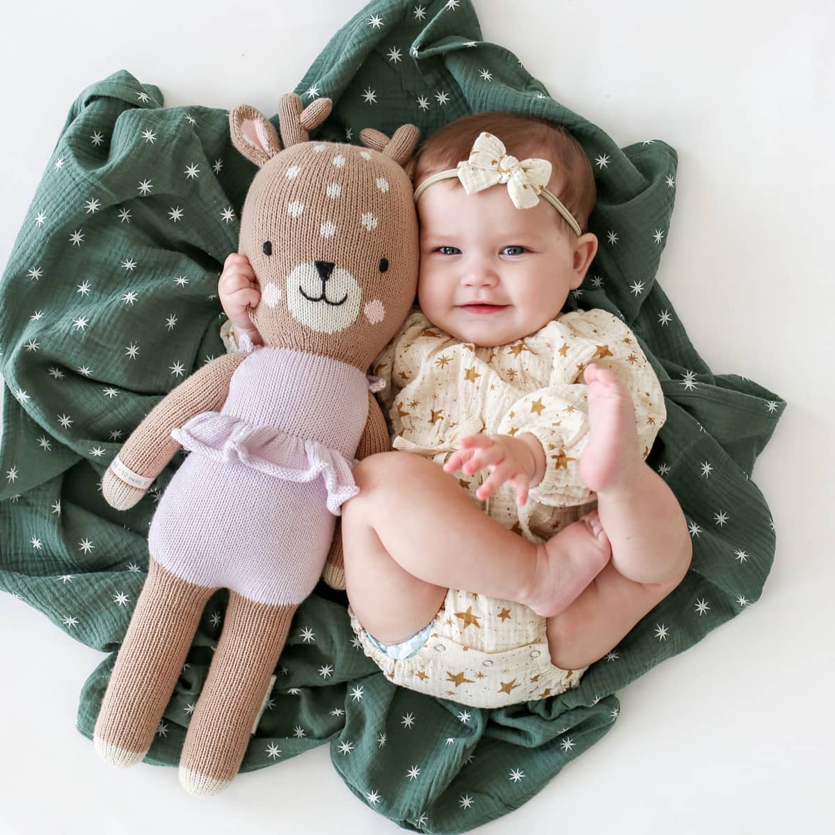 Cuddle + Kind Hand-Knit Doll - Violet the Fawn - Image 4