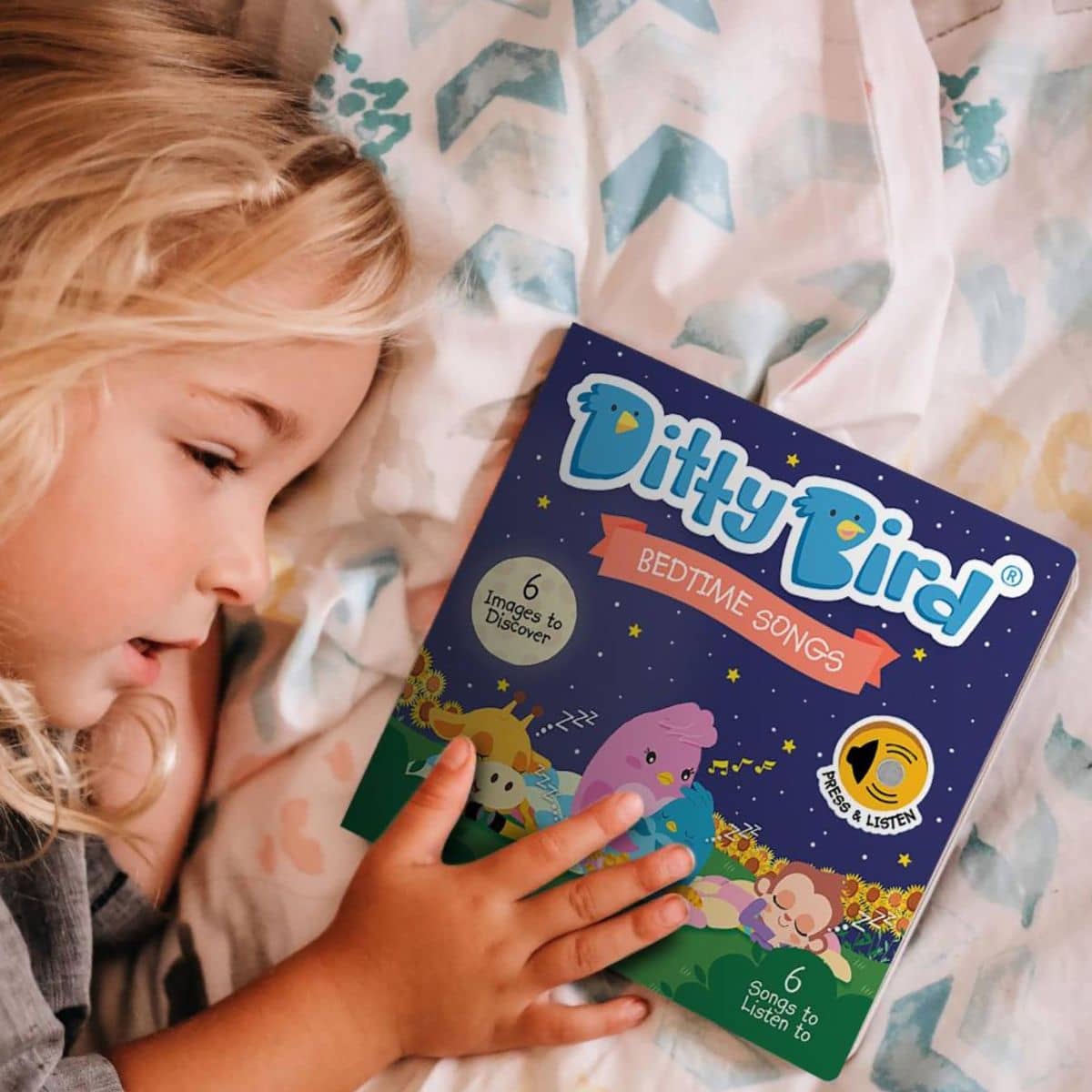 Ditty Bird Interactive Sounds Rechargeable Board Book - Bedtime Songs - Image 2