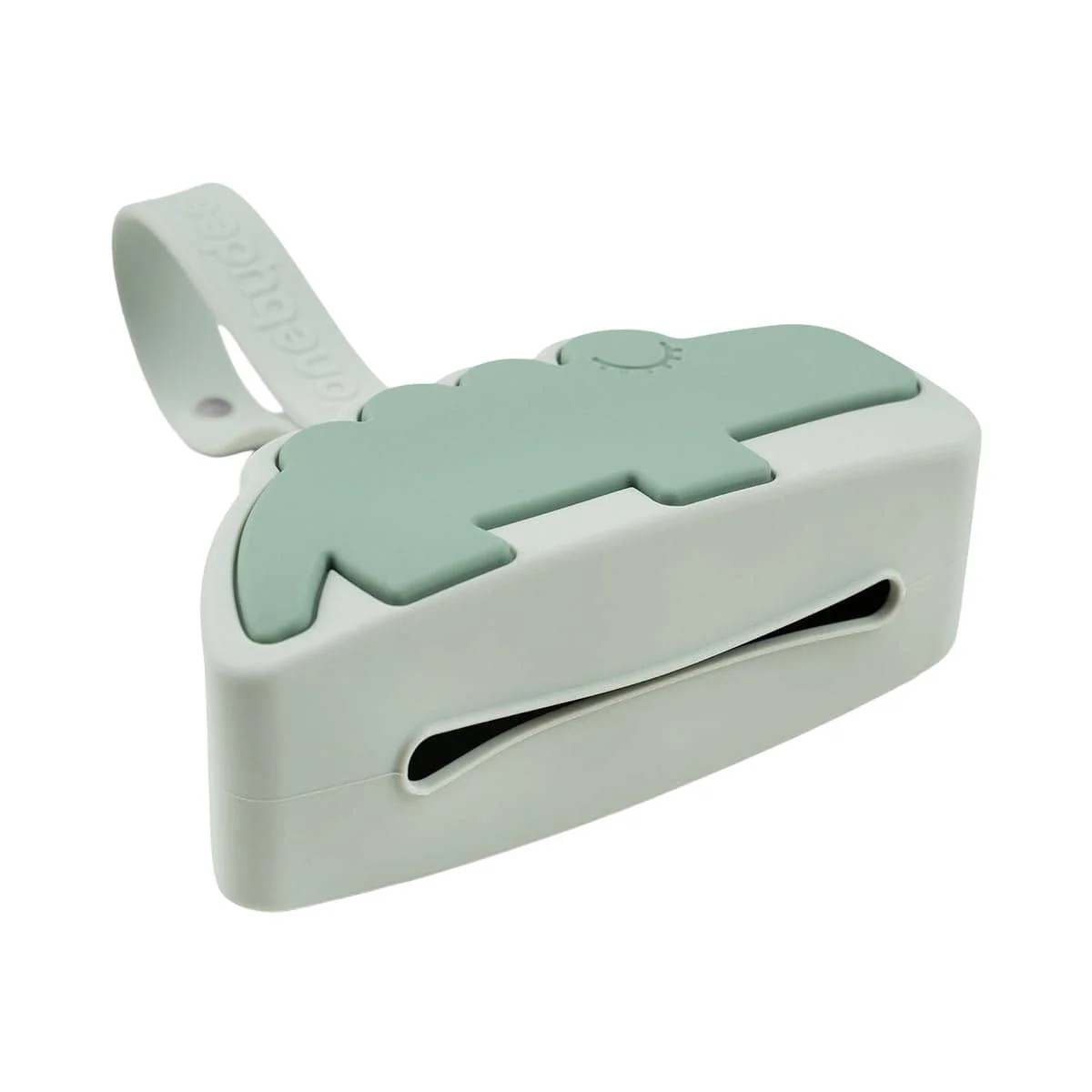 Done by Deer Silicone Pacifier Pouch - Croco Green - Image 3