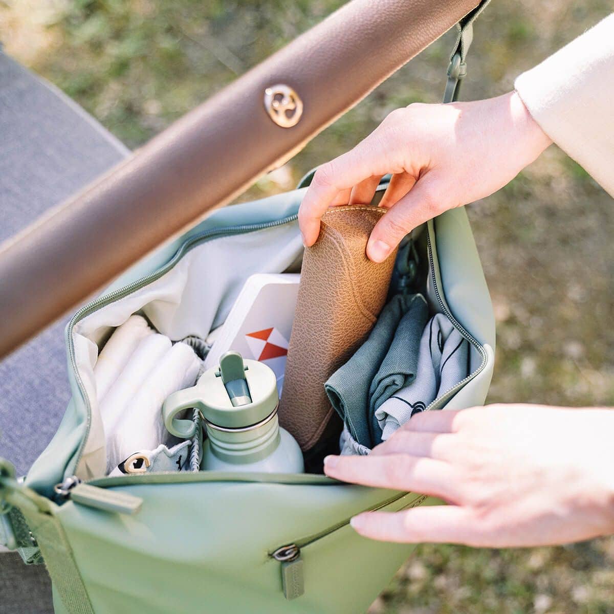 Done by Deer Stroller Bag - Green - Image 2