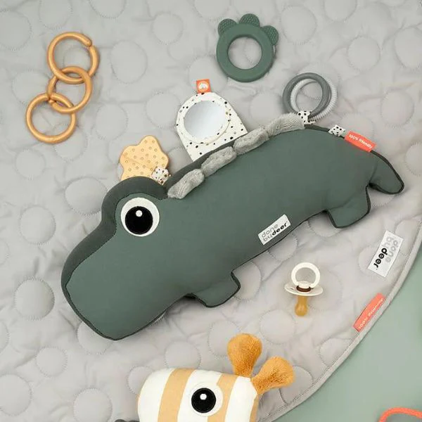 Done by Deer Tummy Time Activity Toy - Croco Green - Image 4