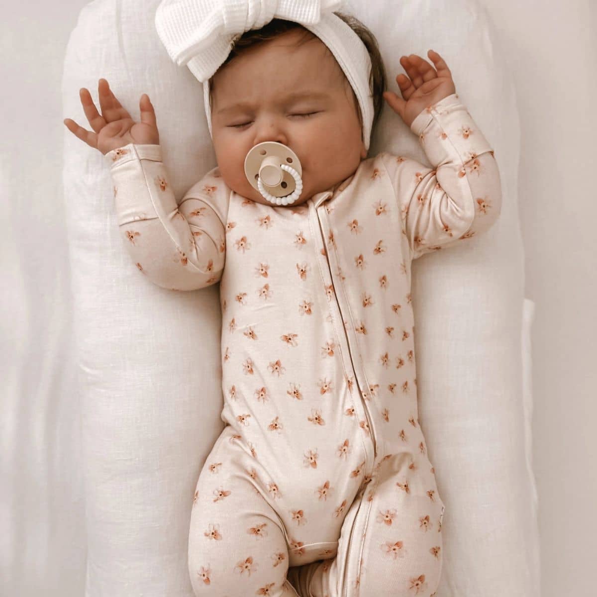 Elke & Indigo Bamboo + Organic Cotton Florence Onesie - Posey - Image 2