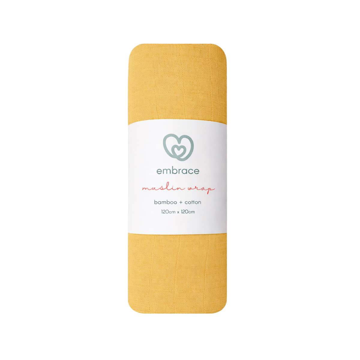 Embrace Muslin Breeze Baby Swaddle - Mango Sorbet - Image 2