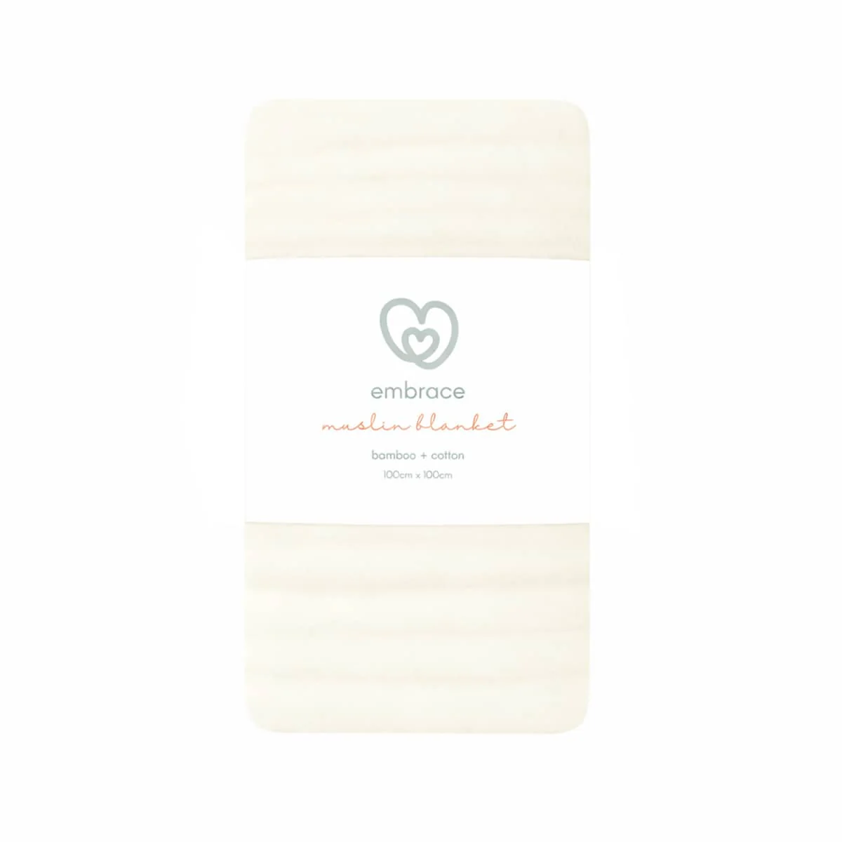 Embrace Muslin Cloud Baby Blanket - Coconut Sand - Image 2