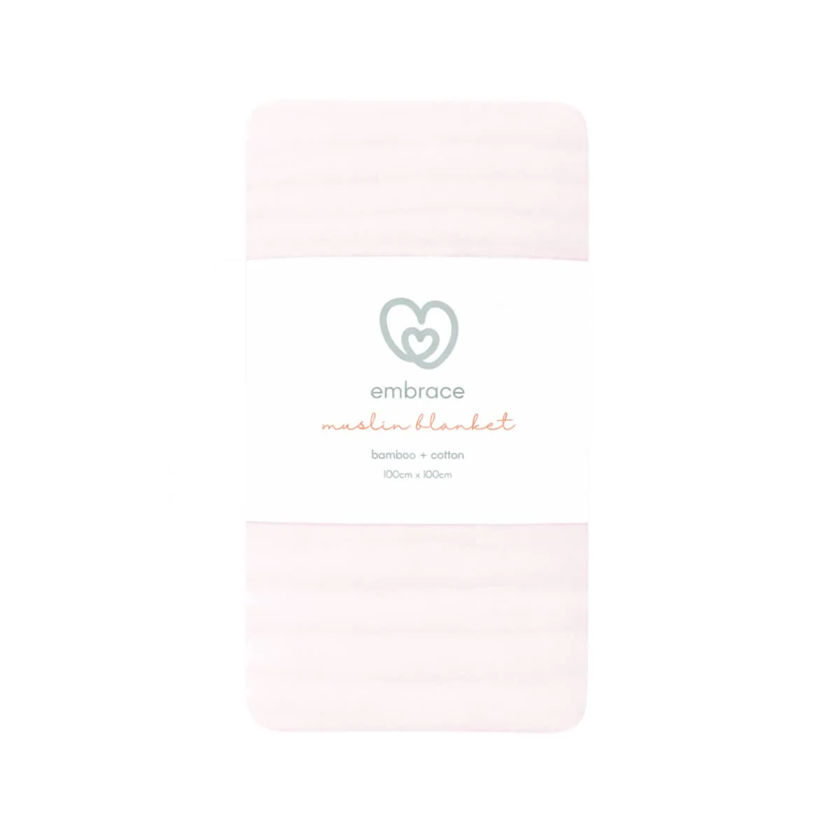Embrace Muslin Cloud Baby Blanket - Pink Sand Bay - Image 2