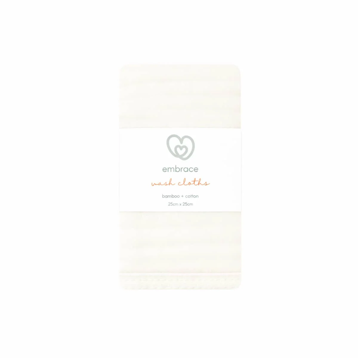 Embrace Muslin Cloud Baby Wash Cloths - Coconut Sand - Image 2