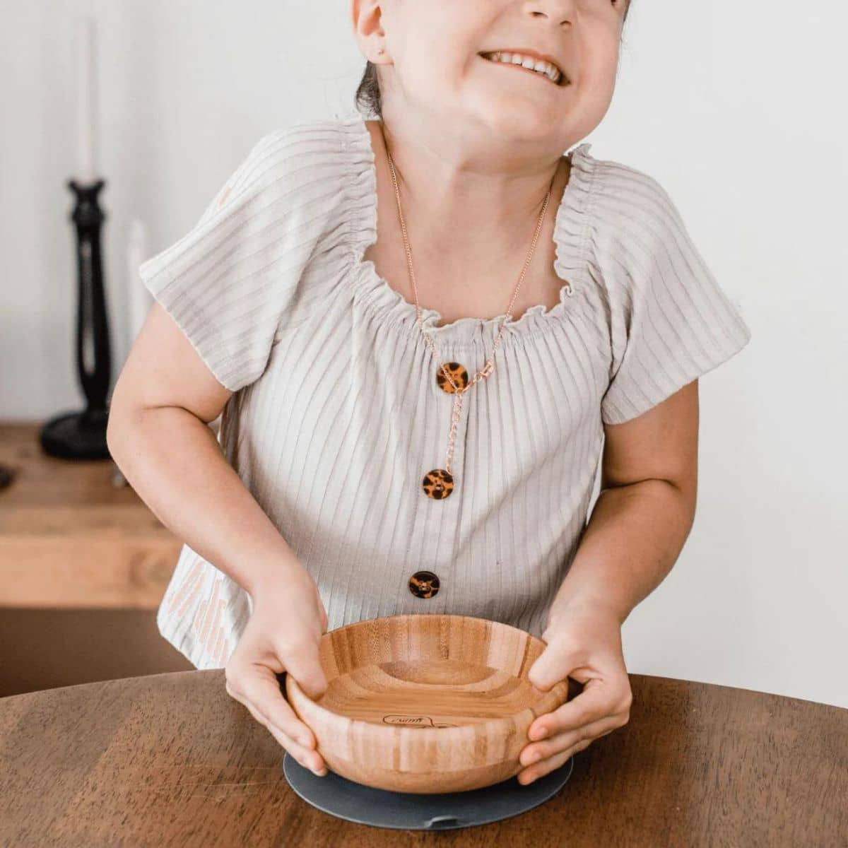 Emondo Kids Bamboo Bowl with Removable Suction - Image 5