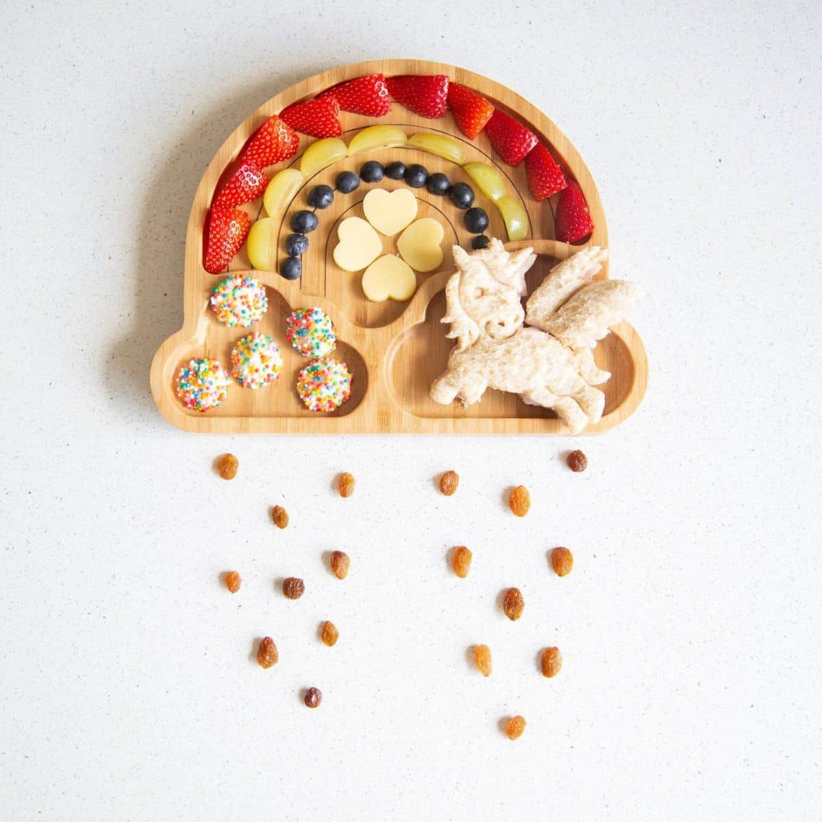 Emondo Kids Bamboo Plate with Suction - Rainbow - Image 7