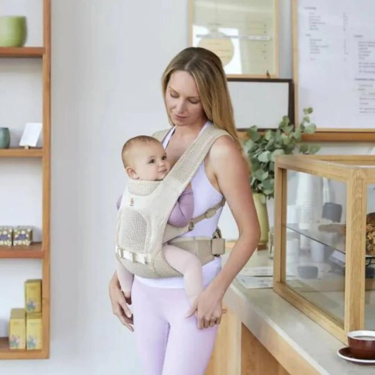 Ergobaby Aerloom Baby Carrier - Sandstone - Image 7